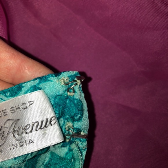 1960s/1970s RARE Raksha Hindimp London Saks Fifth Avenue 100% silk caftan - Picture 15 of 15